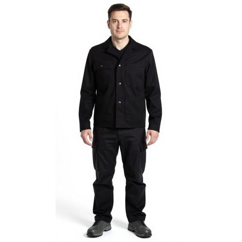 Giacca da lavoro Classic nera Fischer Pêcheur