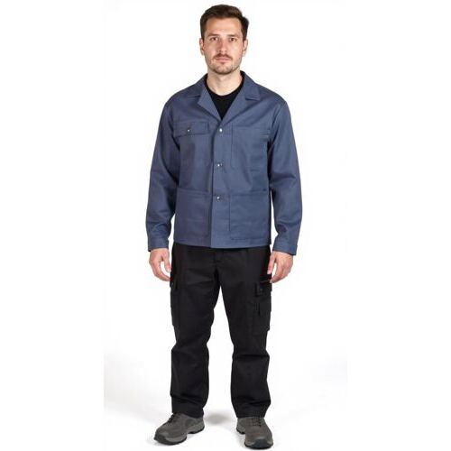 Arbeitsjacke Classic swissairblau Fischer Pêcheur