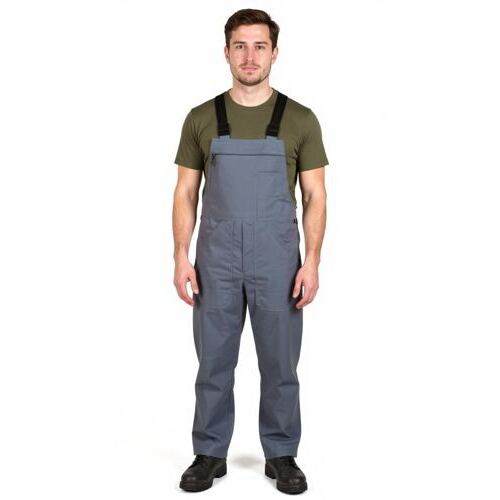 Salopette da lavoro Basic grigio campo di Fischer Pêcheur