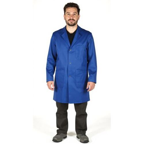 Arbeitsmantel Classic (leicht) royalblau Fischer Pêcheur