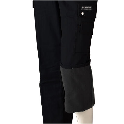 Winterarbeitshose mit Fleece schwarz Fischer Pêcheur