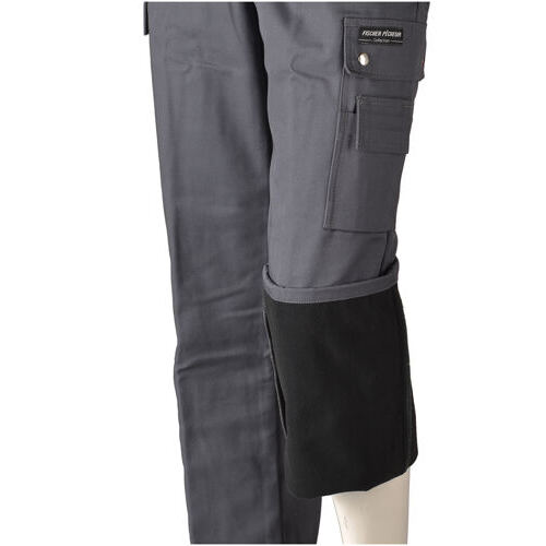 Pantaloni da lavoro invernali con pile grigio Fischer Pêcheur