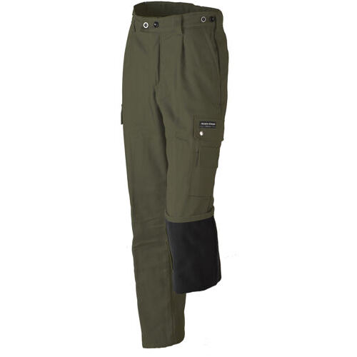 Pantaloni da lavoro invernali con pile oliva Fischer Pêcheur