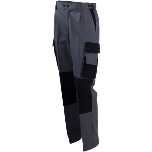 Pantaloni da lavoro e pantaloni casual con tasche sulle ginocchia, color antracite, di Fischer Pêcheur