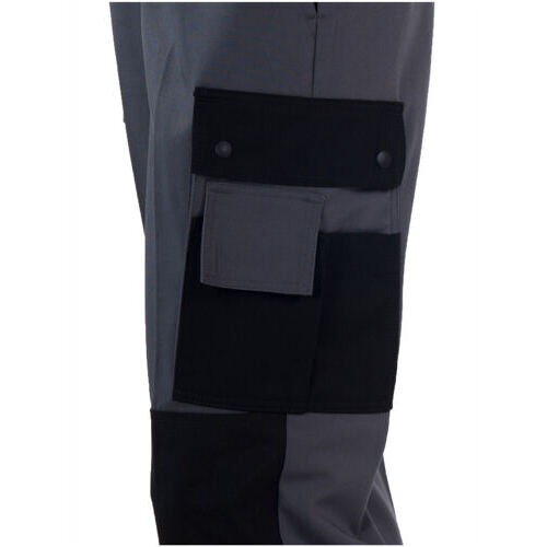 Pantaloni da lavoro e pantaloni casual con tasche sulle ginocchia, color antracite, di Fischer Pêcheur